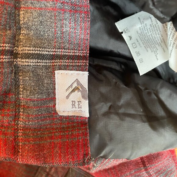 Rugged Elements Insulated Plaid Flannel Shirt Jacket Sz L Utility Heavyweight - Picture 9 of 13
